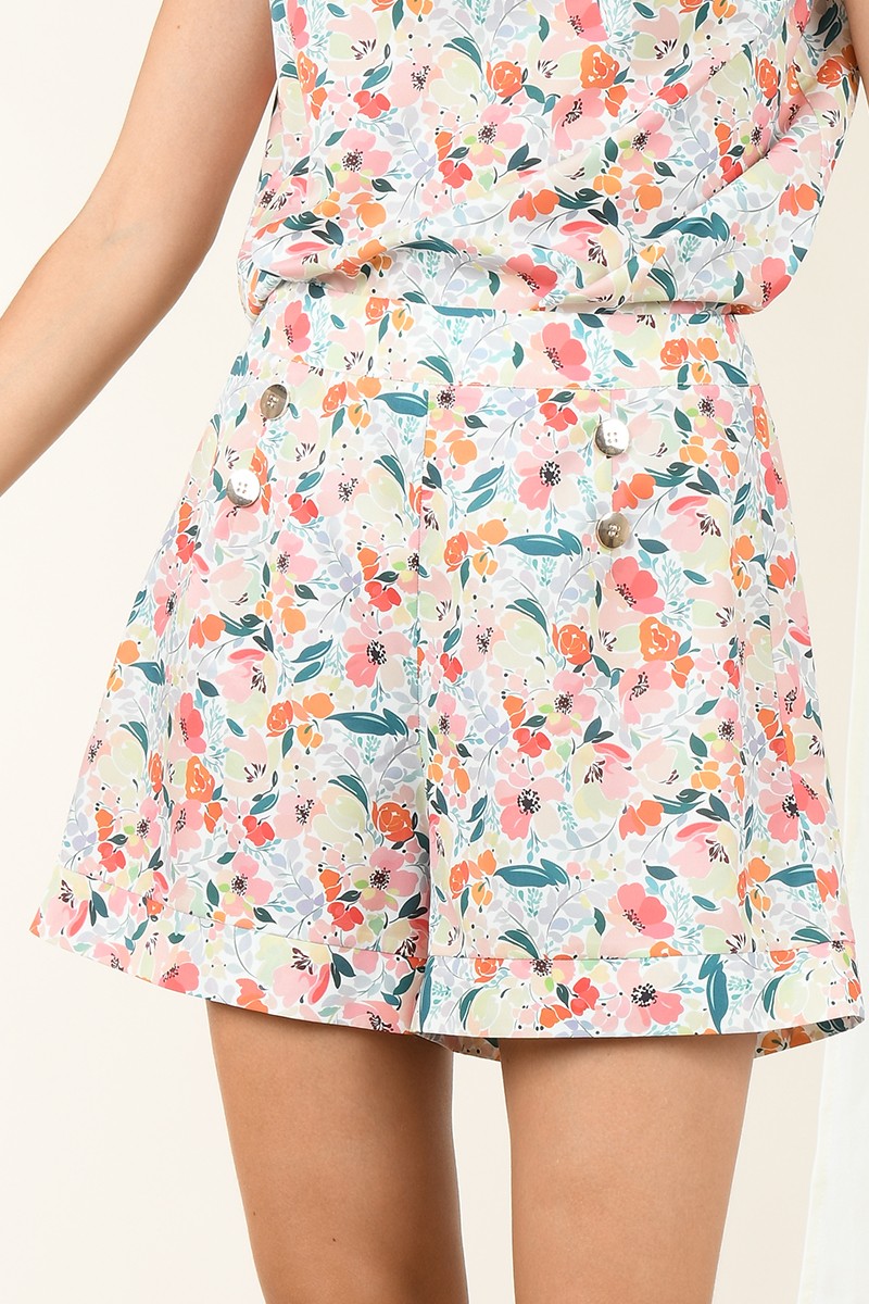 Shorts floral print