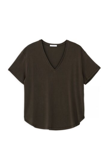 Philosophy Basic Cupro V Neck Top ss25-bl1765