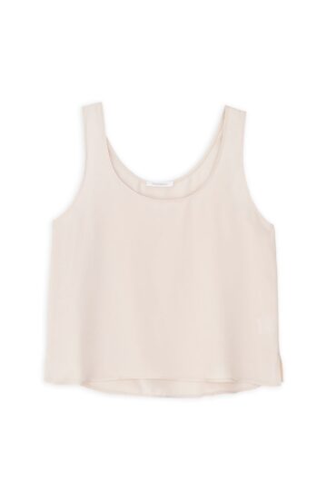 Philosophy Cropped Top Sleeveless Satin Fine Ecovero ss25-bl1933