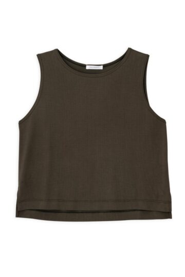 Philosophy Cropped Top Basic Cupro Sleeveless ss25-bl1985
