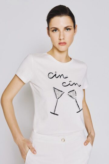 T-shirt με σχέδιο “Cin Cin 53-2105 SPELL