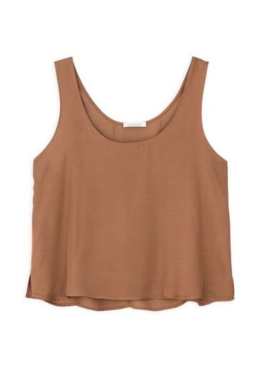 Philosophy Cropped Top Sleeveless Satin Fine Ecovero ss25-bl1933