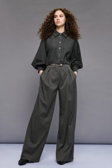 Παντελόνα φαρδιά με πιέτες 54-5025 ACCESS