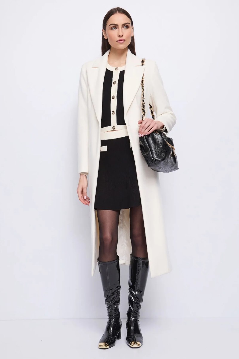 Μίνι φούστα από νήμα με λεπτομέρειες σε αντίθεση 251_521FD73005 Gaudi - Image 5