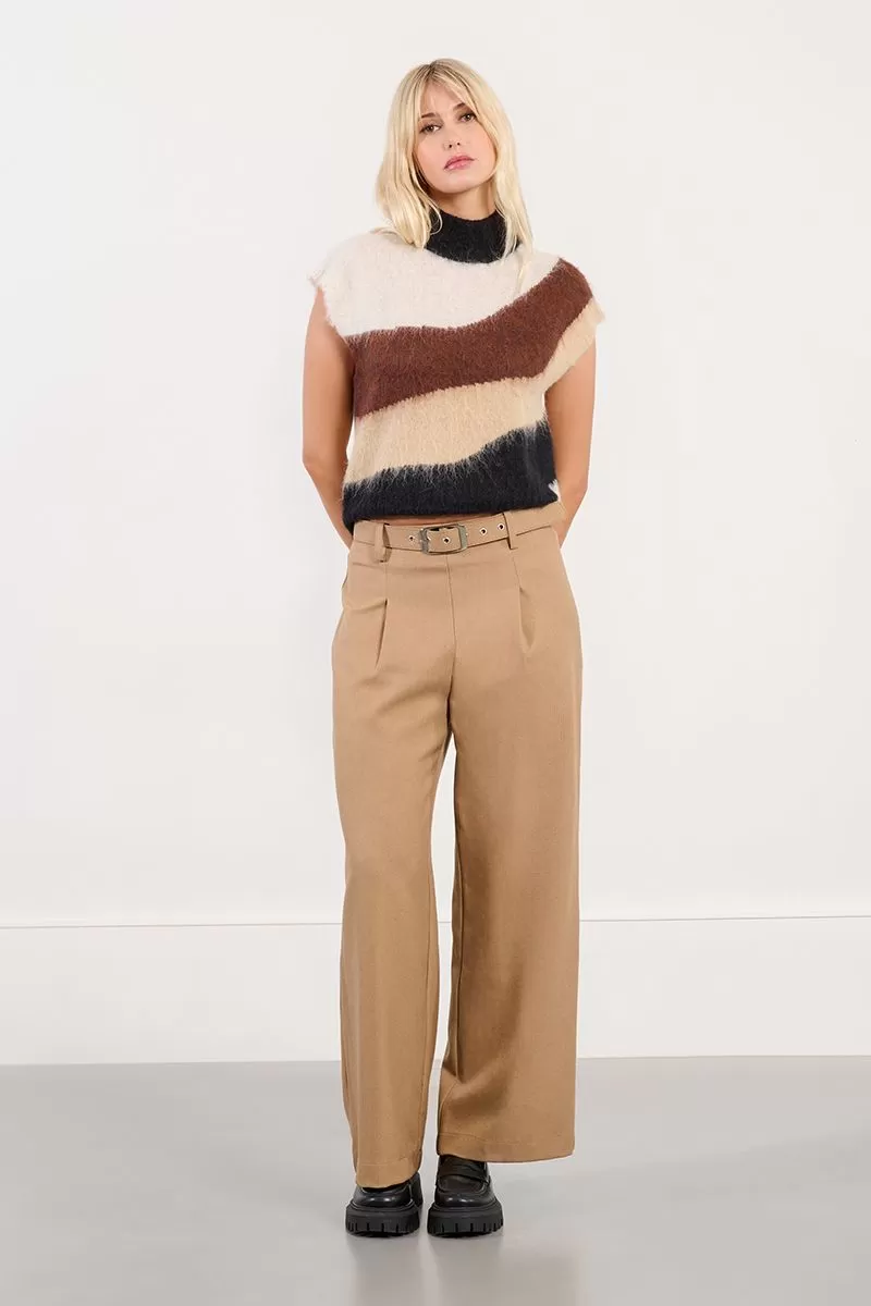 Παντελόνι με ζώνη PL164BDN Molly Bracken - Image 5