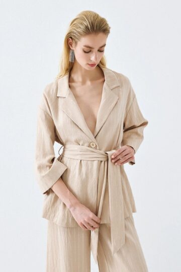 Σακάκι με 3/4 μανίκια και πούλιες 63-1001  SPELL