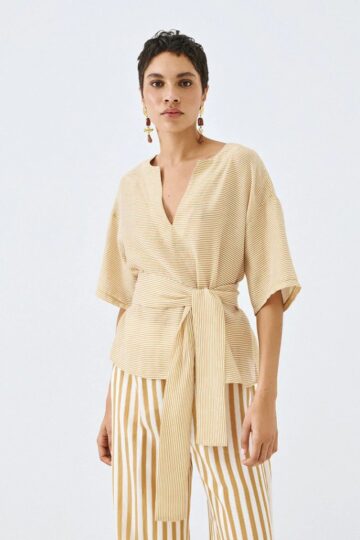 Μπλούζα ριγέ με ζώνη 63-2016 ACCESS