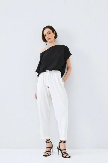 Παντελόνι με λάστιχο και ρεβέρ  63-5101 ACCESS