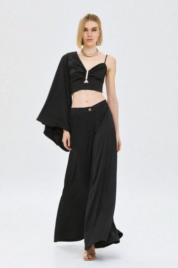 Παντελόνα φαρδιά σατέν 63-5155 SPELL