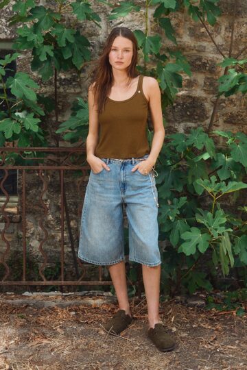 Φαρδιές τζιν βερμούδες ES194EE Molly Bracken