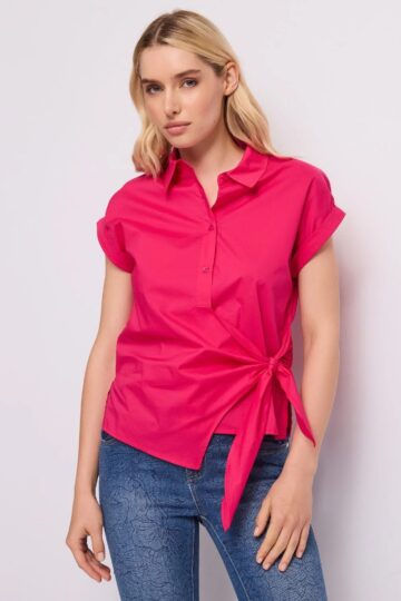 GAUDI βαμβακερό πουκάμισο με κόμπο 262_611BD45007