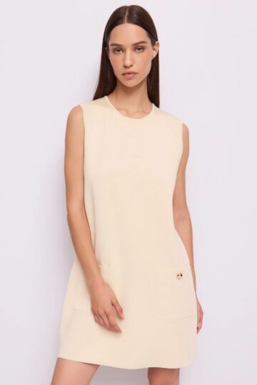 GAUDI φόρεμα με τσέπες και χρυσά κουμπιά 262_611FD13004