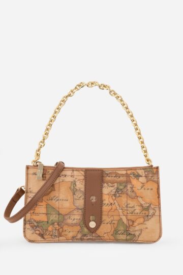 Διπλή θήκη χιαστί Escape Geo, καφέ Alviero Martini 26EL4PQ08G6160970