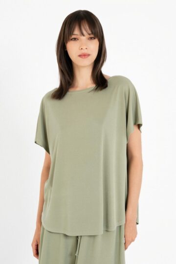 Philosophy Top Rib Oversized ss26-bl11806