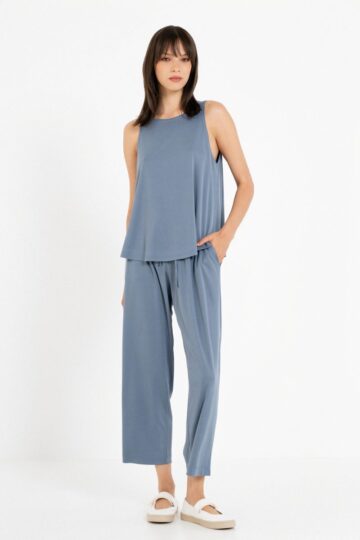 Philosophy Neck Top Rib Halter ss26-bl11926