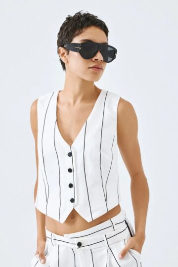 Τοπ γιλέκο ριγέ 63-2179  EIGHT