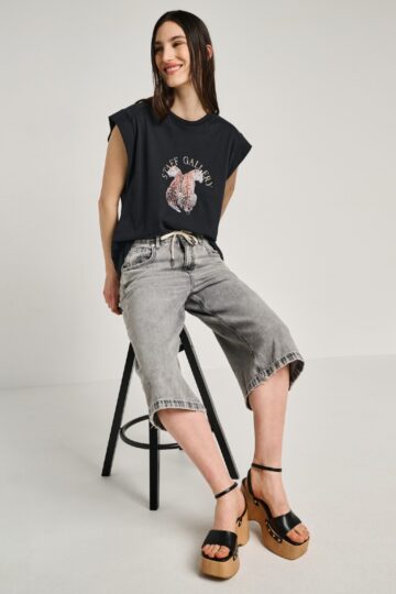 Γυναικείο Αμάνικο Βαμβακερό Μπλουζάκι STAFF 63-416.055.Ν0090