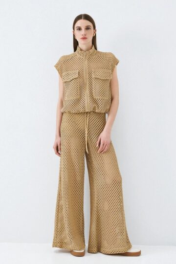 Παντελόνα κροσέ με λάστιχο 63-5029 EIGHT