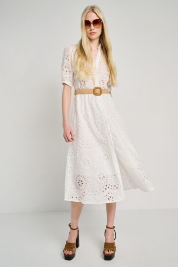 Κηπούρ Κοντομάνικο Φόρεμα Με Ζώνη STAFF 67-007.055.Ν0010