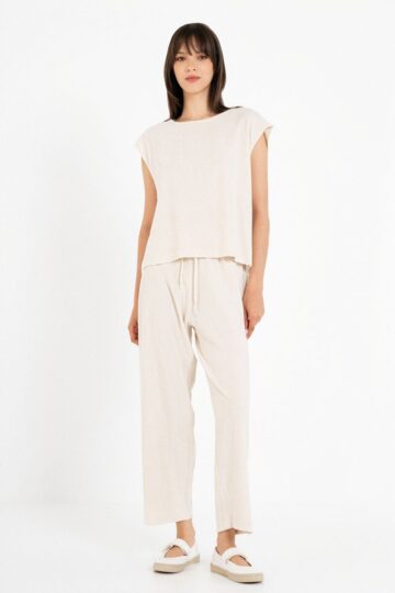 Philosophy Terry Cropped Top SS26-BL12043