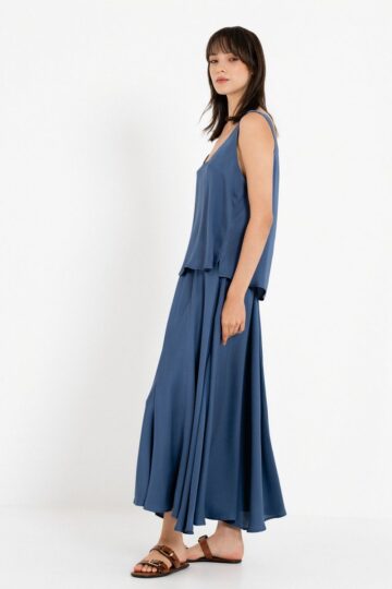 Philosophy Cropped Top Satin Fine Ecovero  ss26-bl11933