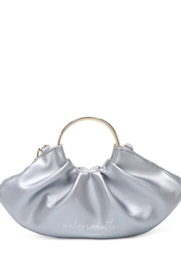 Τσάντα Serena με ασημένια λαβή κρίκου PS2615B25 C97