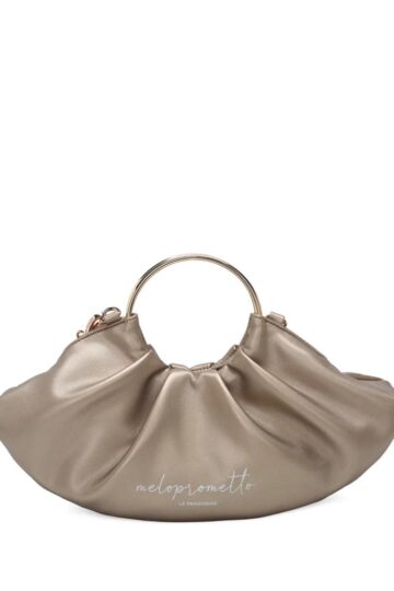 Τσάντα Serena με χρυσή λαβή σε σχήμα κρίκου PS2615B25 C98