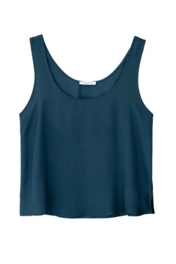 Philosophy Cropped Top Satin Fine Ecovero  ss26-bl11933