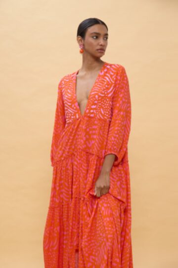 Lola Casademunt Φόρεμα με μακριά μανίκια και στάμπα LS2616079_229