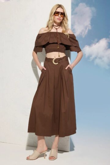 Μακριά φούστα με ζώνη 262_611FD75002