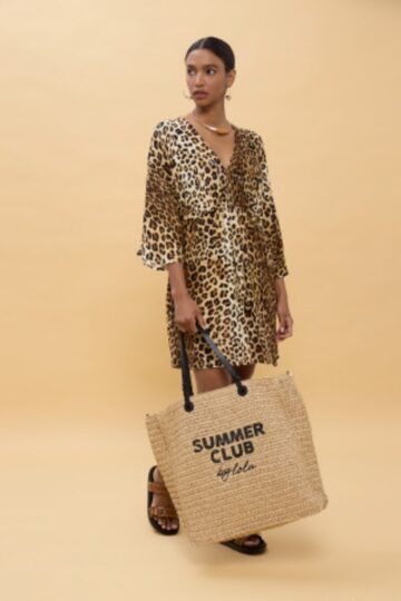 Lola Casademunt Φόρεμα με Φαρδιά Μανίκια και Animal Print LS2616015_25Z