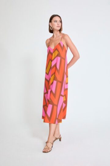 Lola Casademunt Φόρεμα με V-λαιμόκοψη και τιράντες MS2616031_22Z