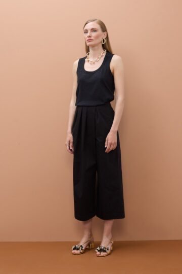 Lola Casademunt Παντελόνι με φαρδιά μπατζάκια σε στυλ wrap MS2614025_00N