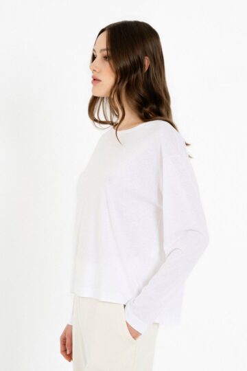 Philosophy Cropped Top Organic Jersey aw26-bl12017