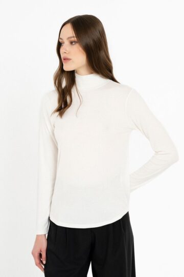 Philosophy Lyocell Jersey Turtleneck Top AW26-BL12027